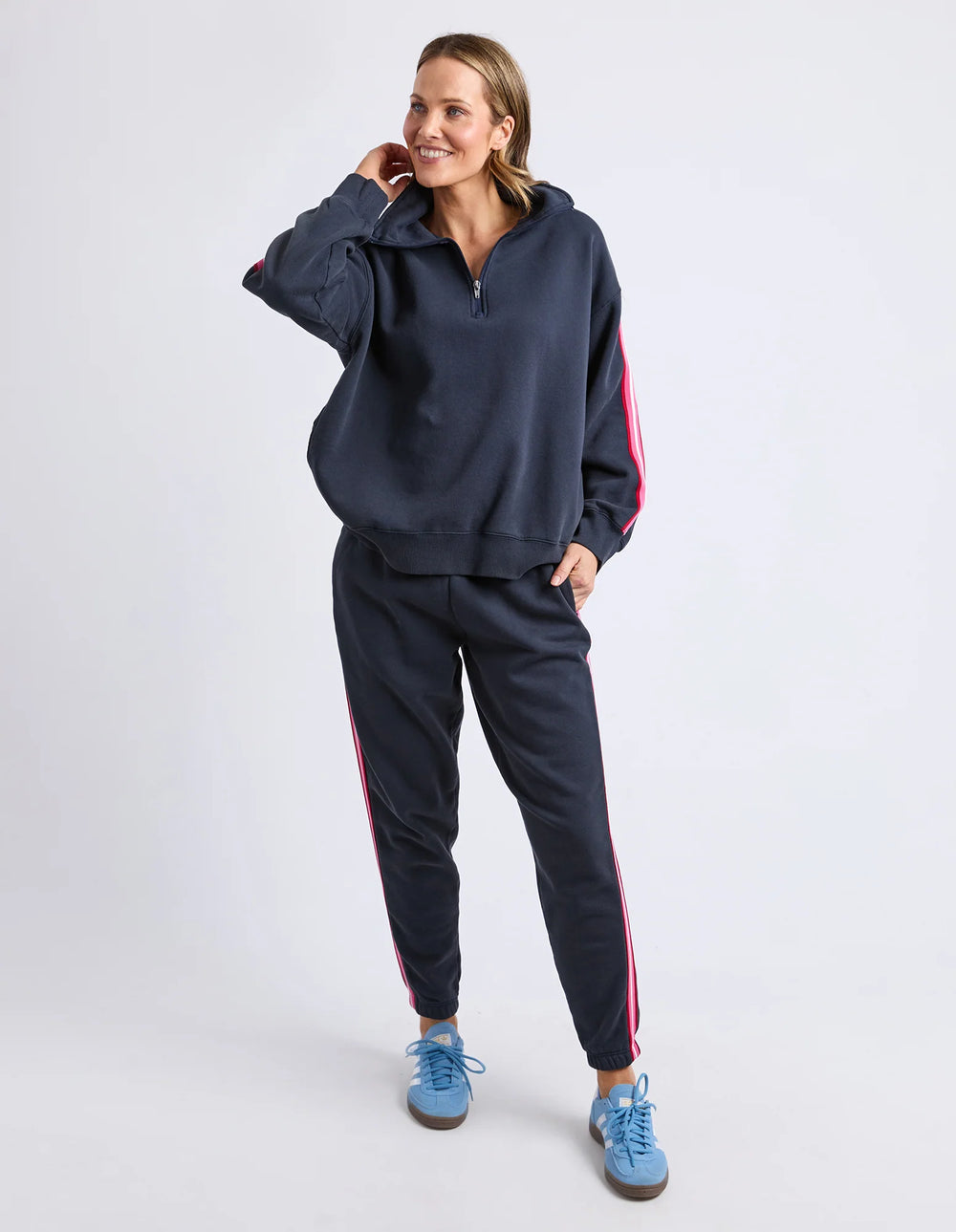 Navy Lover Zip Sweat