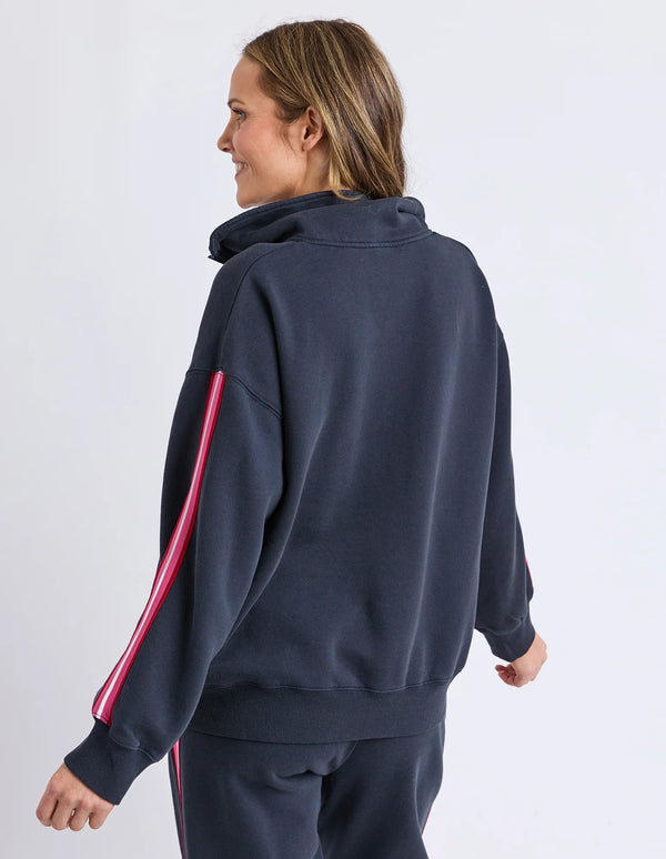 Navy Lover Zip Sweat