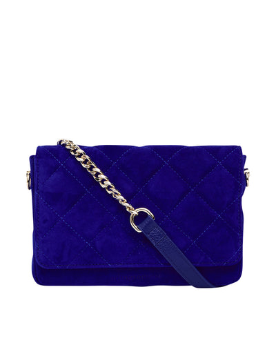 Sarah Crossbody - Cobalt Suede