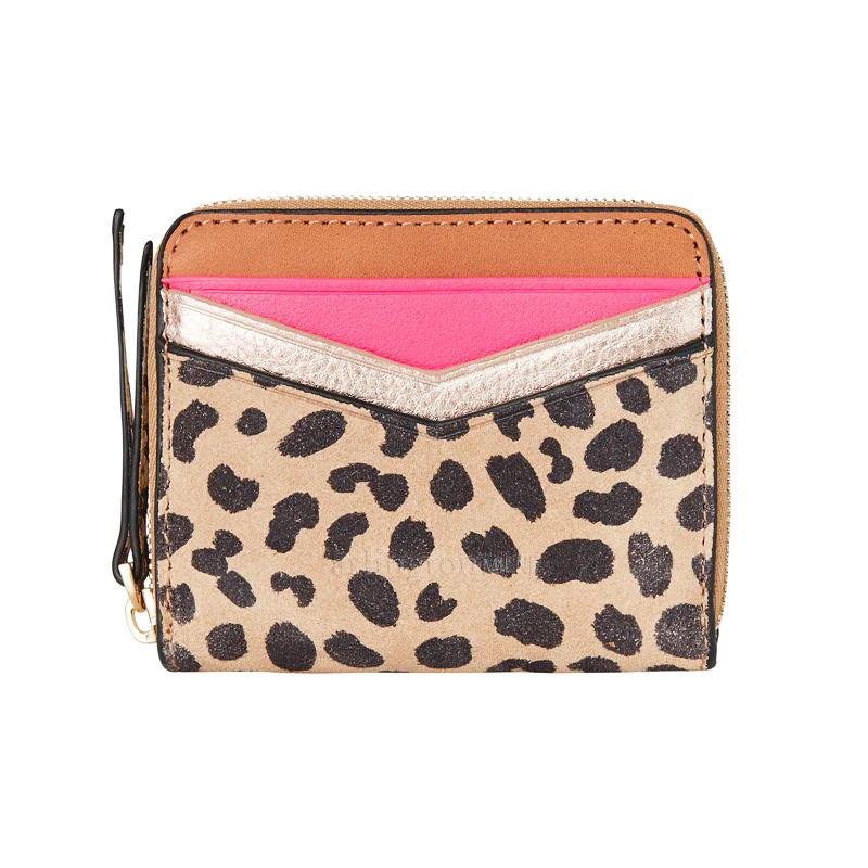 Alexis Zip Purse - Spot Suede Multi