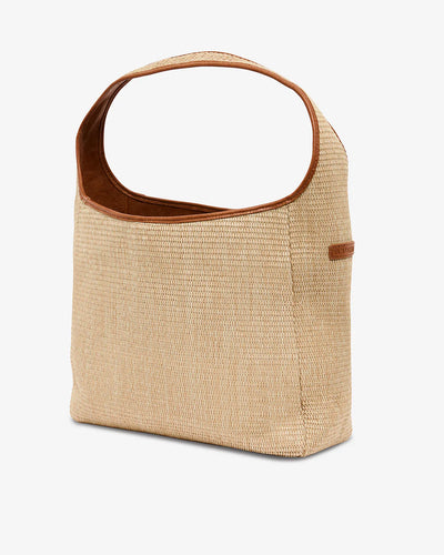 Arcadia Tote - Tan Pebble / Natural Weave