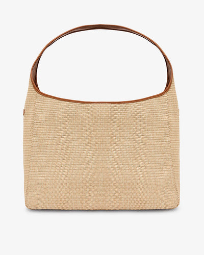 Arcadia Tote - Tan Pebble / Natural Weave