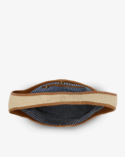 Arcadia Tote - Tan Pebble / Natural Weave
