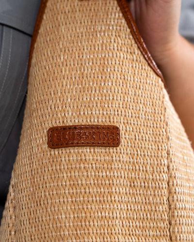Arcadia Tote - Tan Pebble / Natural Weave