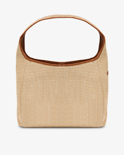 Arcadia Tote - Tan Pebble / Natural Weave