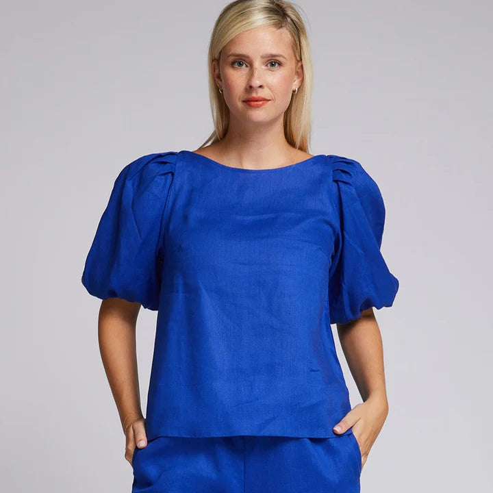 Azure Top - Cobalt Blue