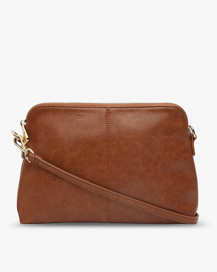 Burbank Crossbody Large - Tan Pebble