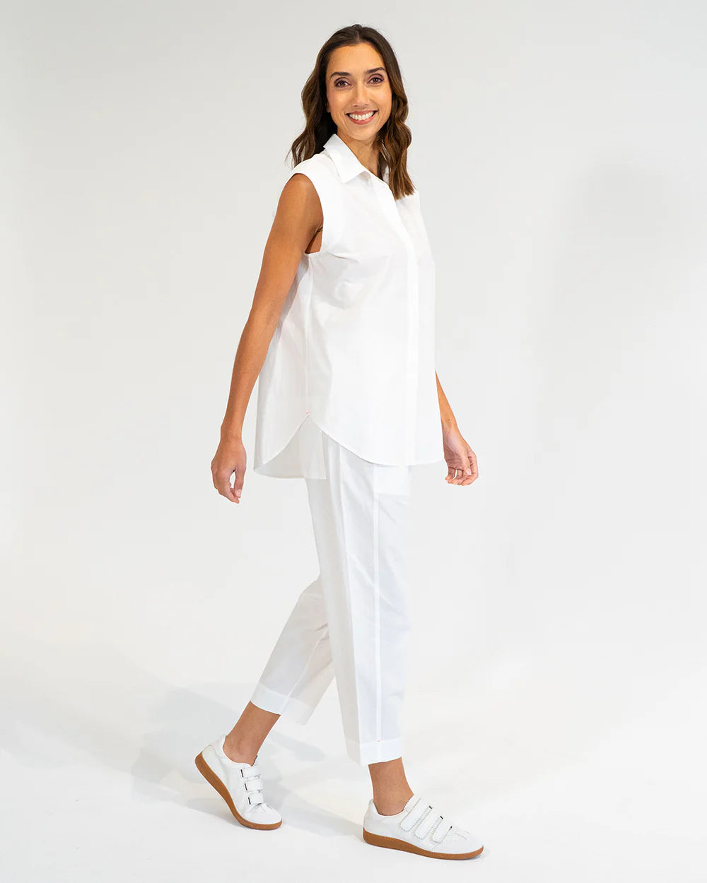EK Maui Sleeveless Shirt -White