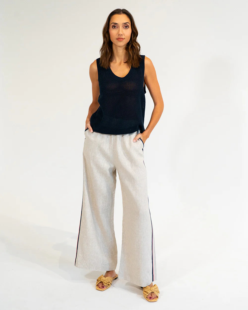 EK Palm Cove Tank Knit - Navy