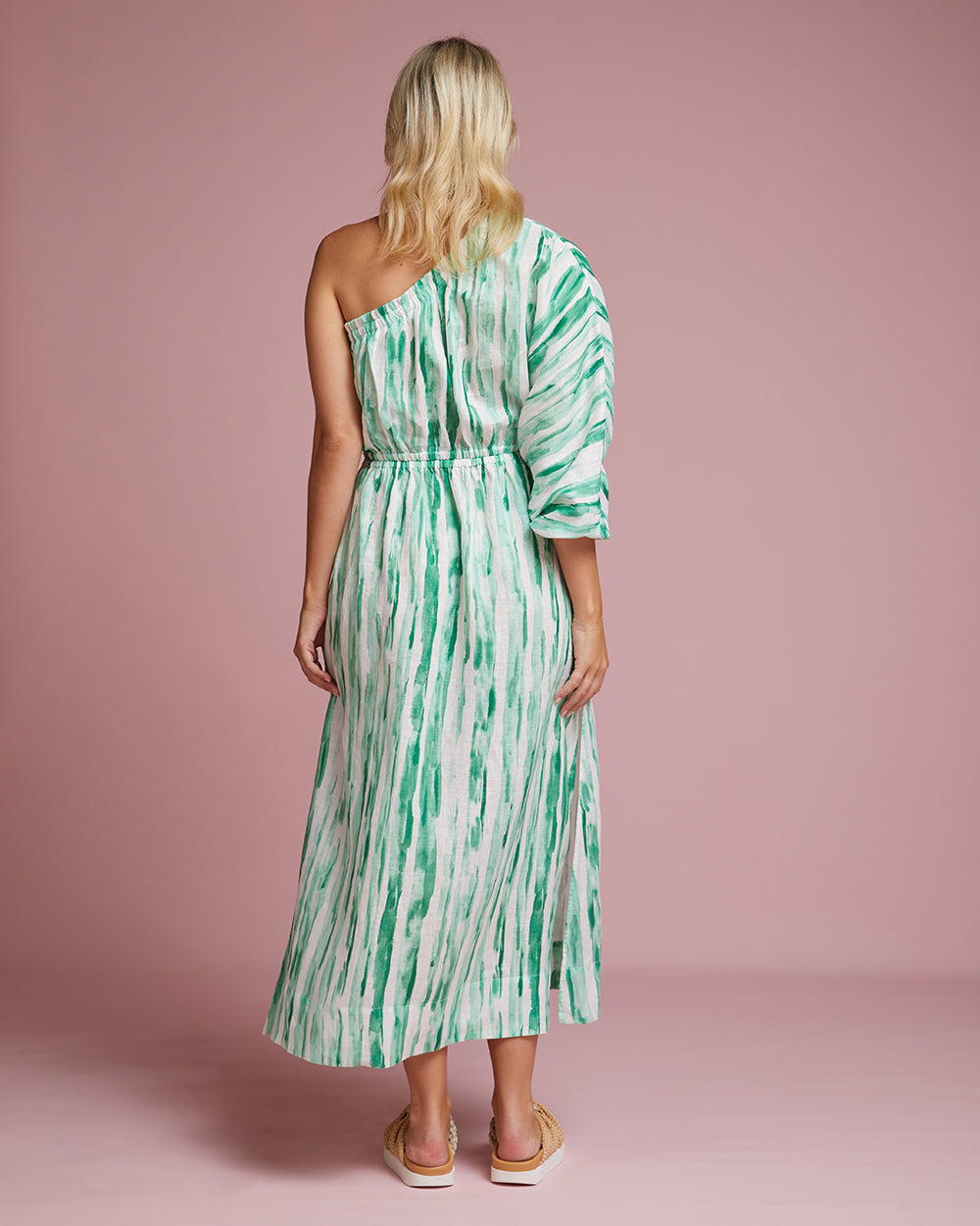 Tuscany Dress - Watercolour Stripe