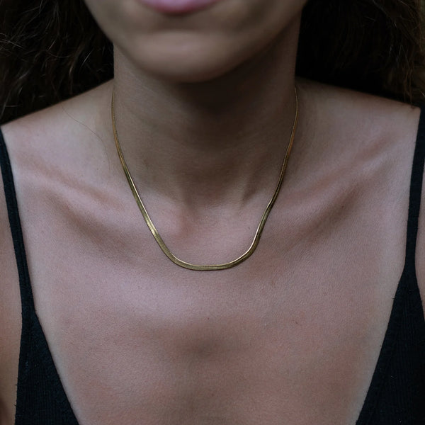 Eliza Herringbone Necklace