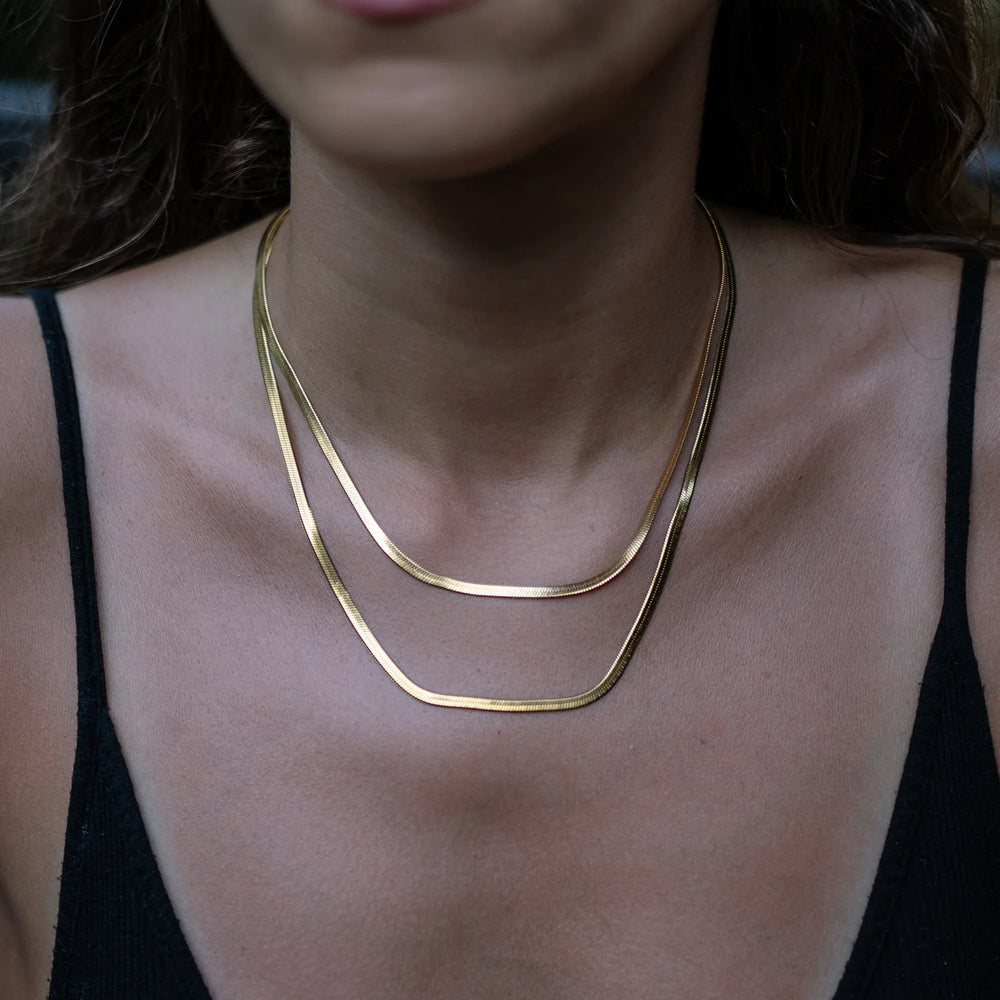 Eliza Herringbone Necklace