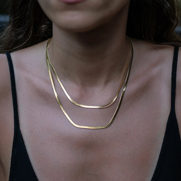 Eliza Herringbone Necklace