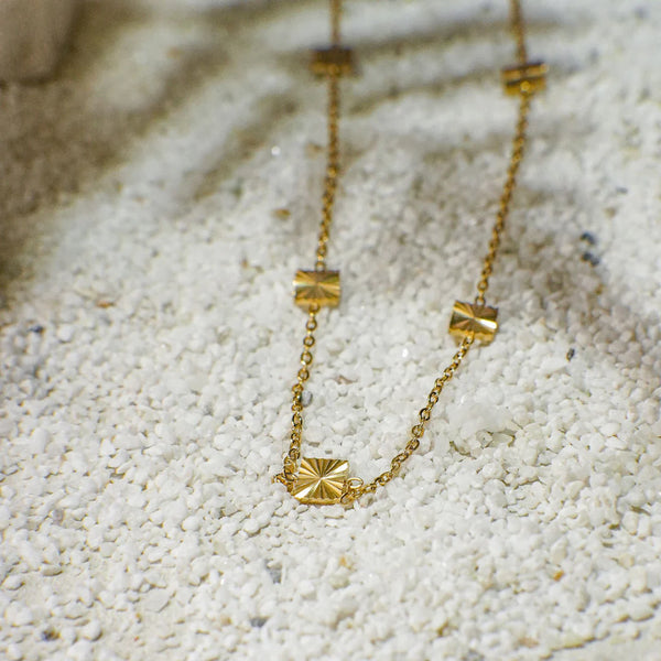 Marguerite Gold Charm Necklace