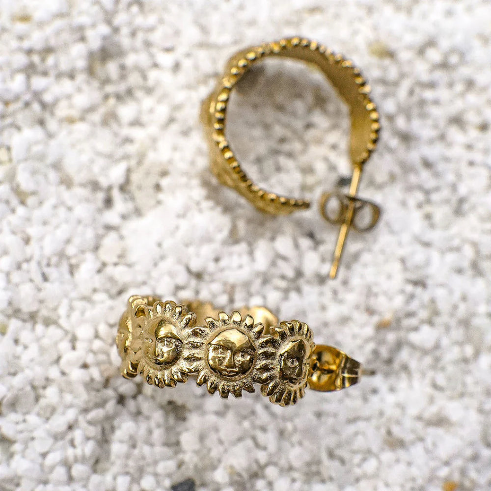 Zinnia Sun Gold Earrings