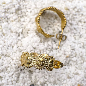 Zinnia Sun Gold Earrings