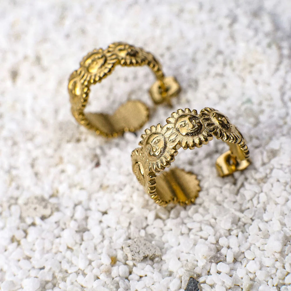 Zinnia Sun Gold Earrings