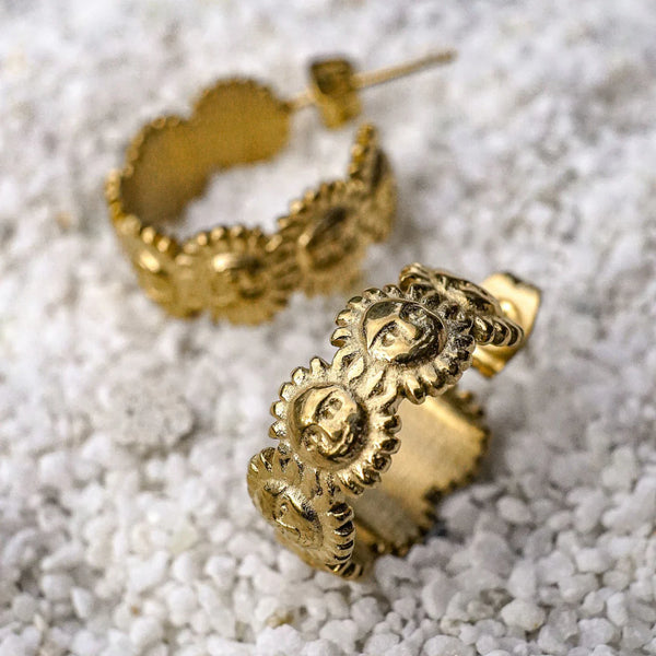 Zinnia Sun Gold Earrings