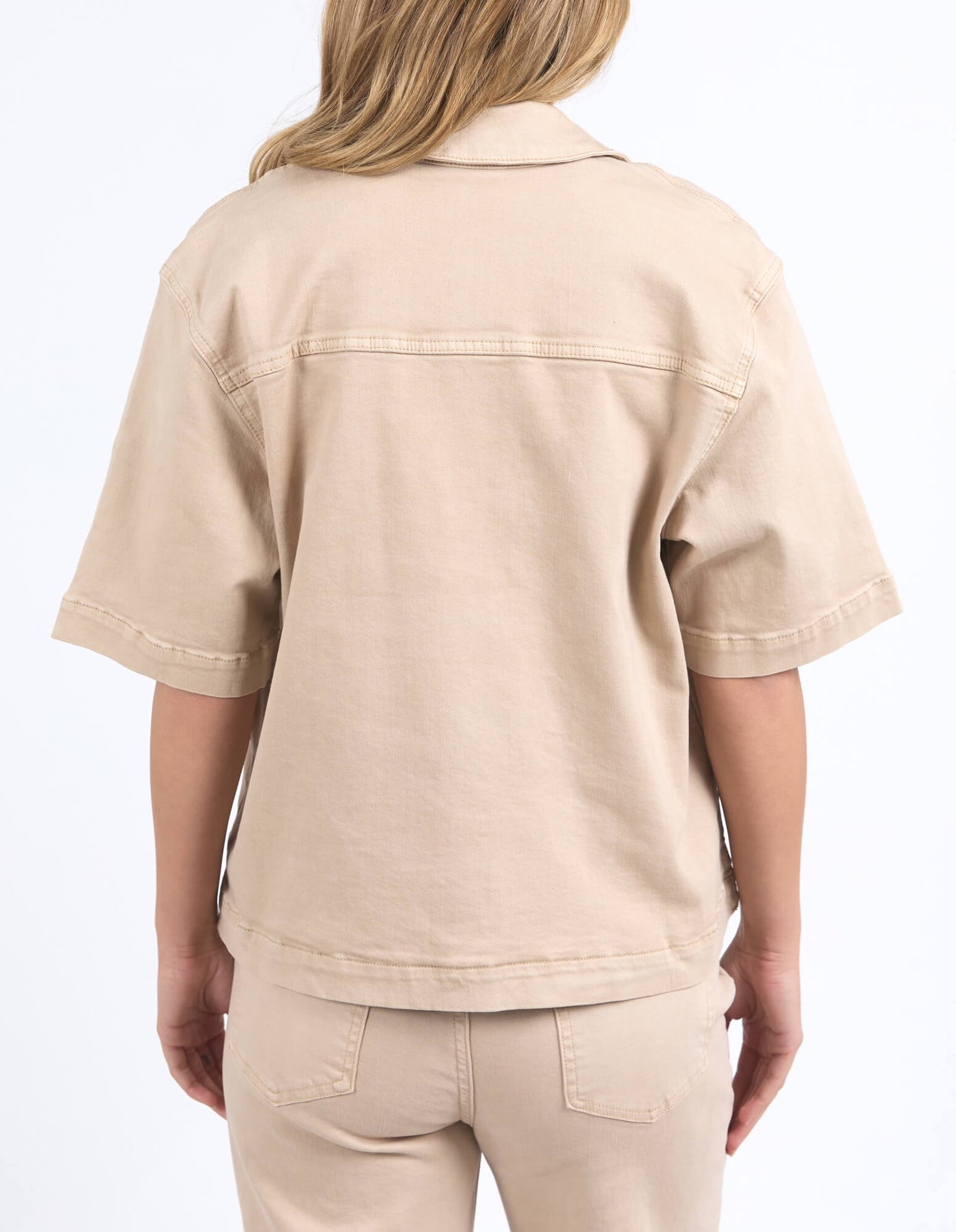 Adira Denim Shirt - Oat