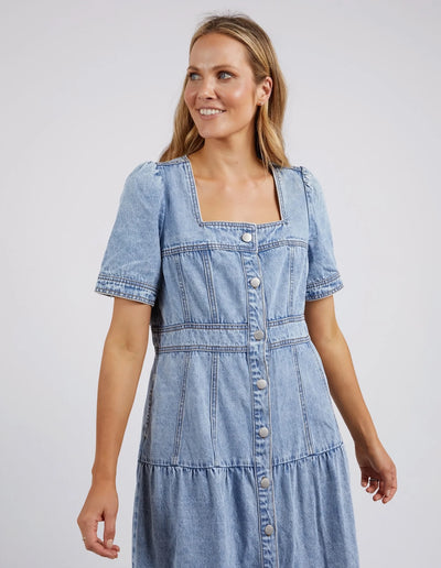 Astrid Denim Dress - Light Blue