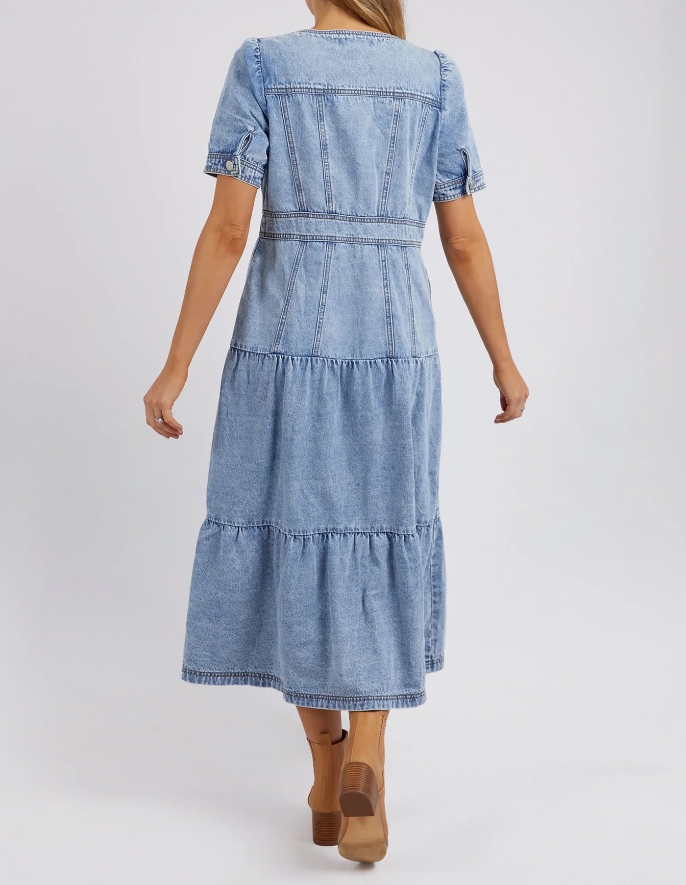 Astrid Denim Dress - Light Blue