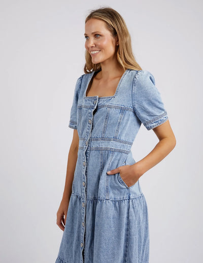 Astrid Denim Dress - Light Blue