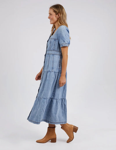 Astrid Denim Dress - Light Blue