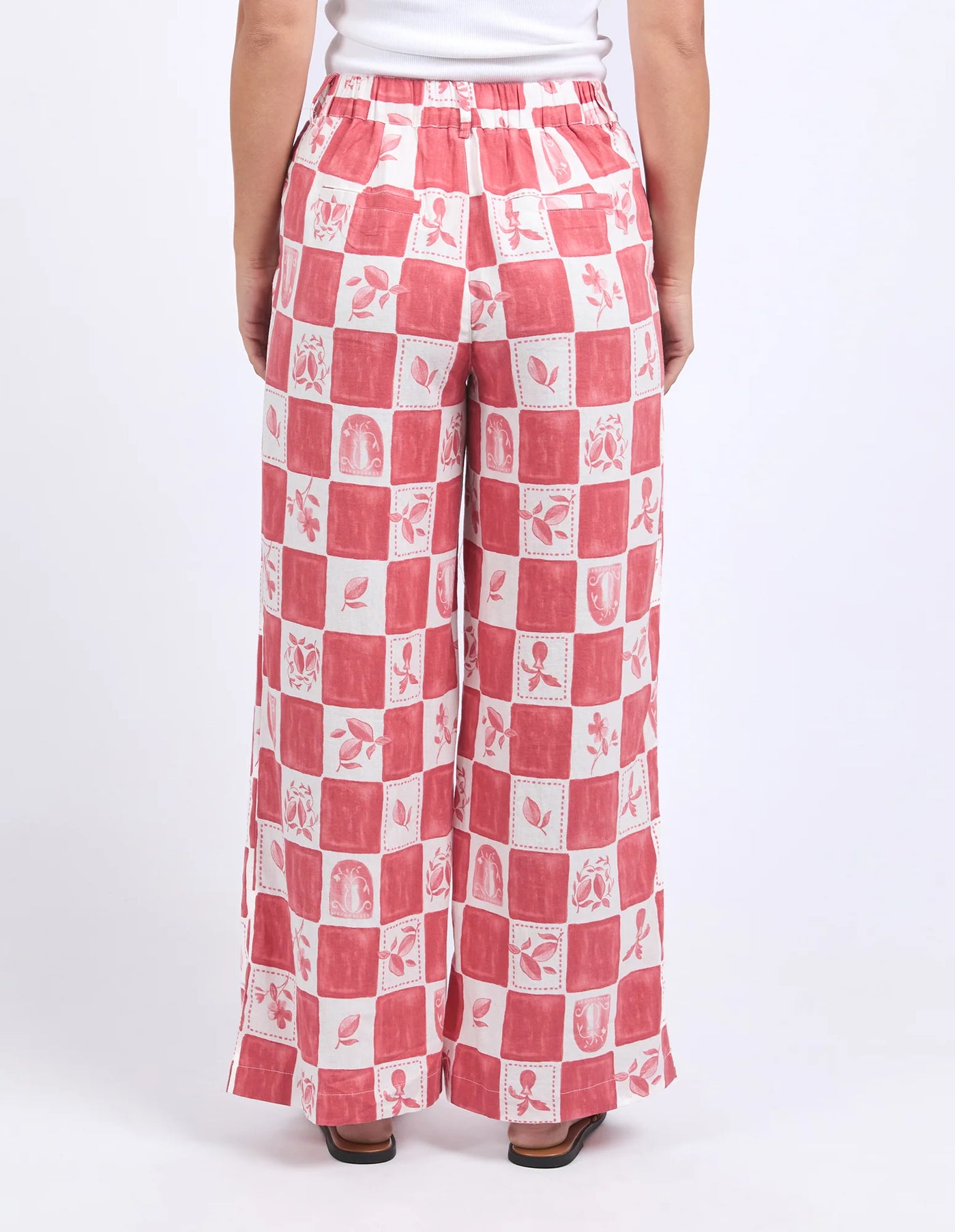 Biarittz Pant - Crimson Print