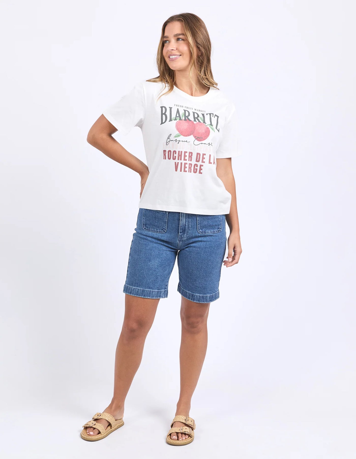 Biarittz Tee - Vintage White