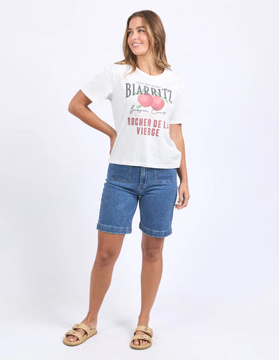 Biarittz Tee - Vintage White