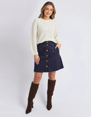 Blair Longsleeve Knit - Vintage White