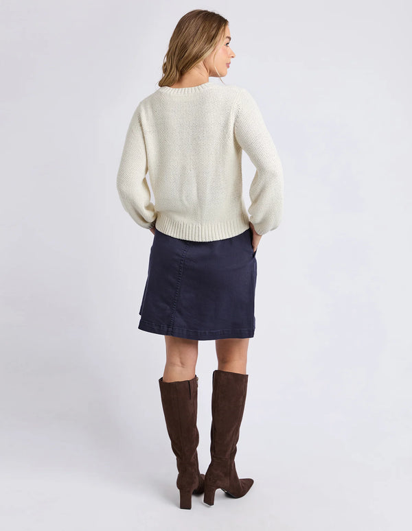 Blair Longsleeve Knit - Vintage White