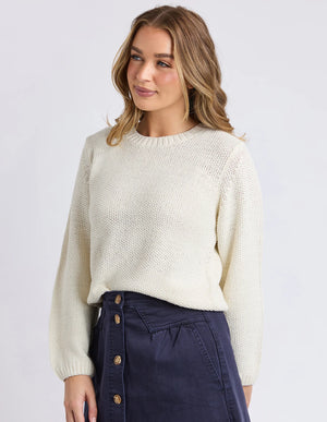 Blair Longsleeve Knit - Vintage White