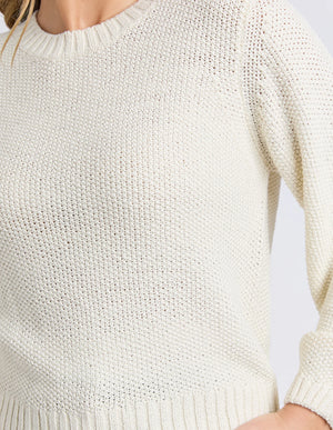 Blair Longsleeve Knit - Vintage White