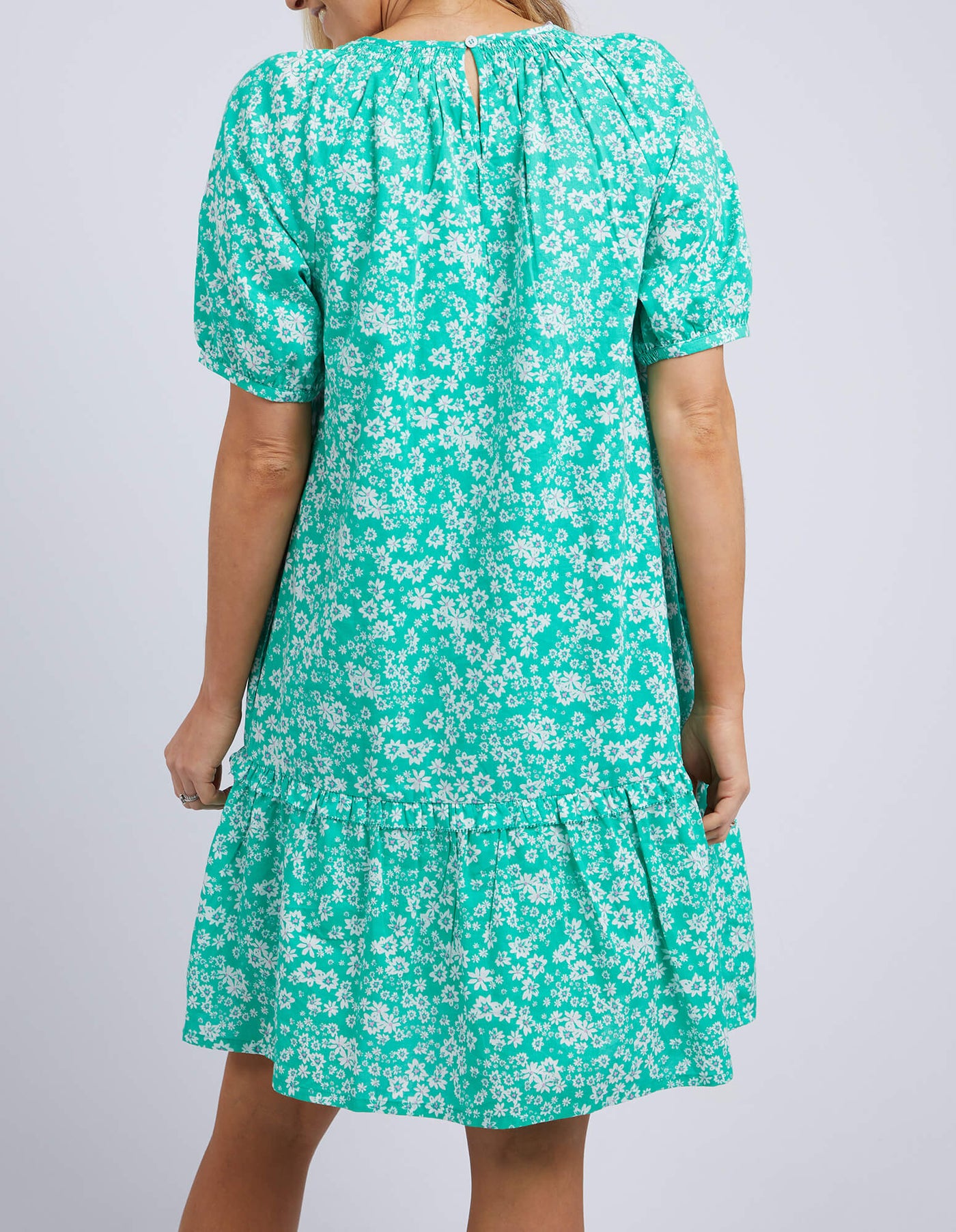 Bloom Dress - Emerald Print