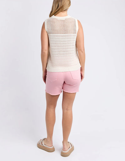 Chilli Knit Top - Vintage White