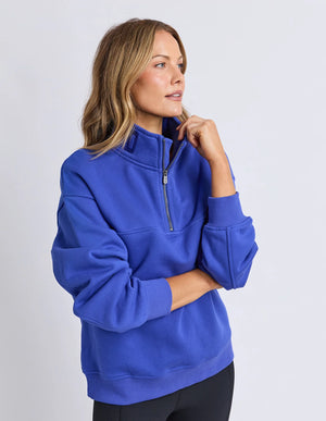 College Zip Crew - Dazzling Blue