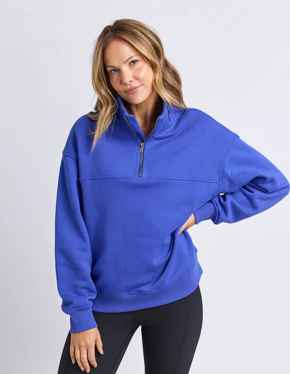 College Zip Crew - Dazzling Blue
