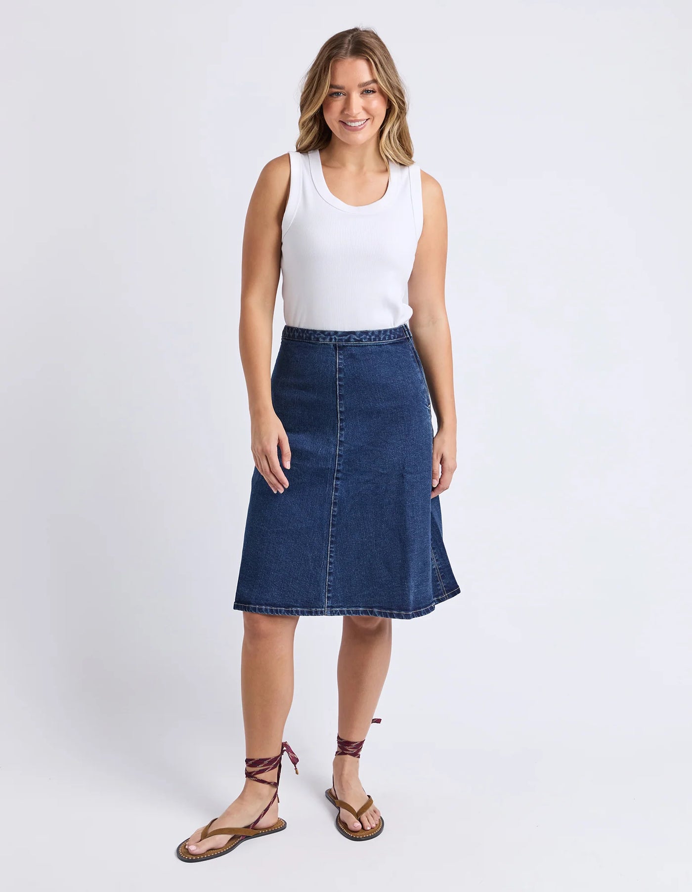 Copenhagen Skirt - Mid Blue