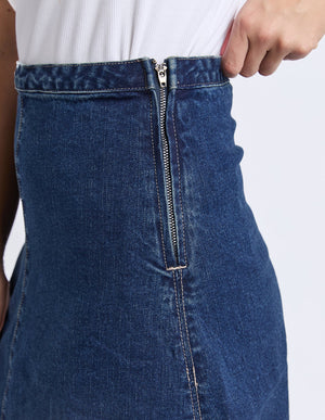 Copenhagen Skirt - Mid Blue