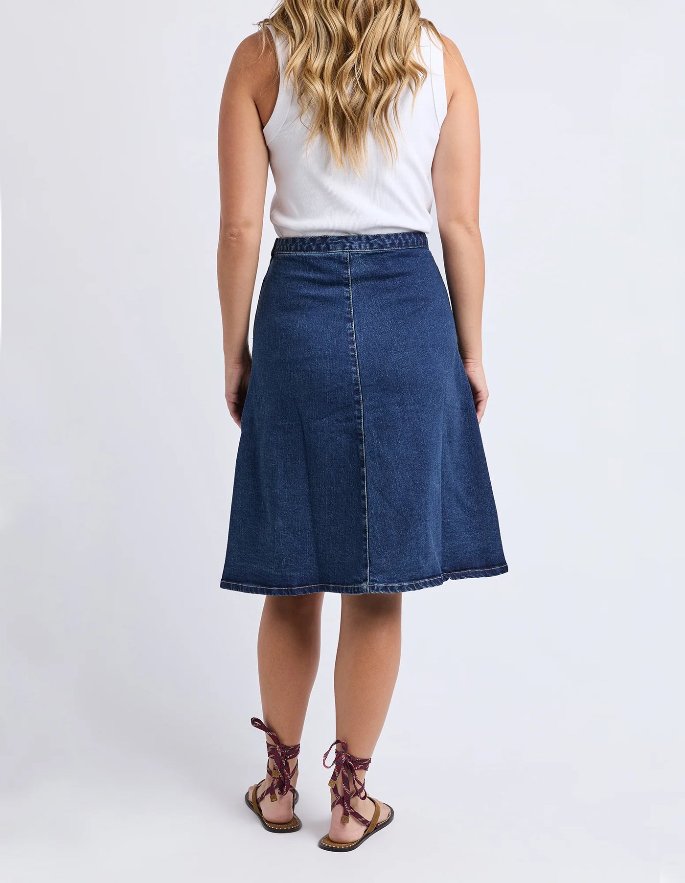 Copenhagen Skirt - Mid Blue