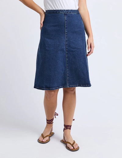 Copenhagen Skirt - Mid Blue