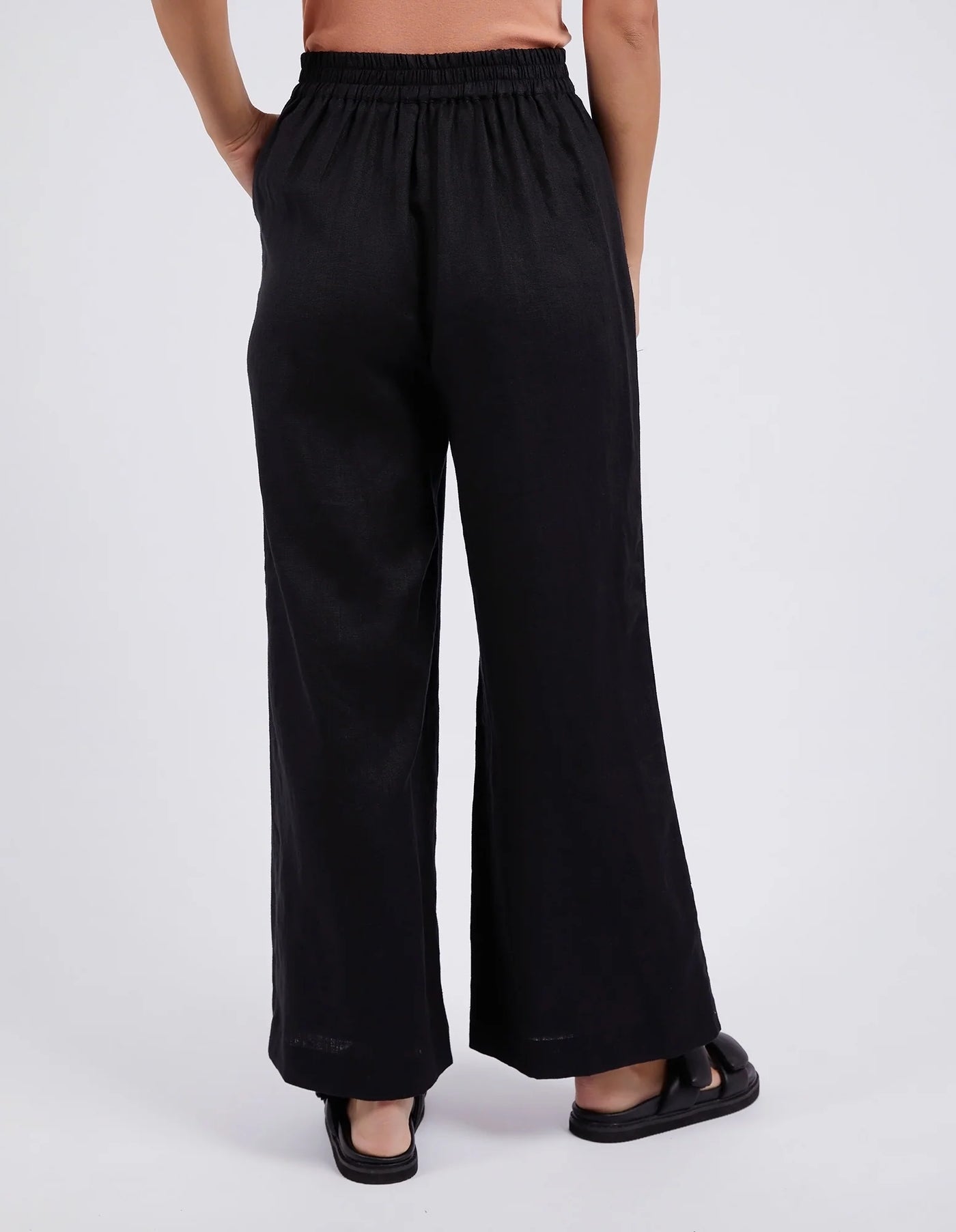 Elina Wide Leg Pant Black