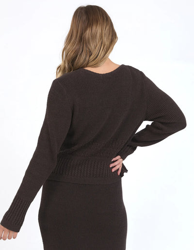 Elka Knit Crew - Coffee Bean