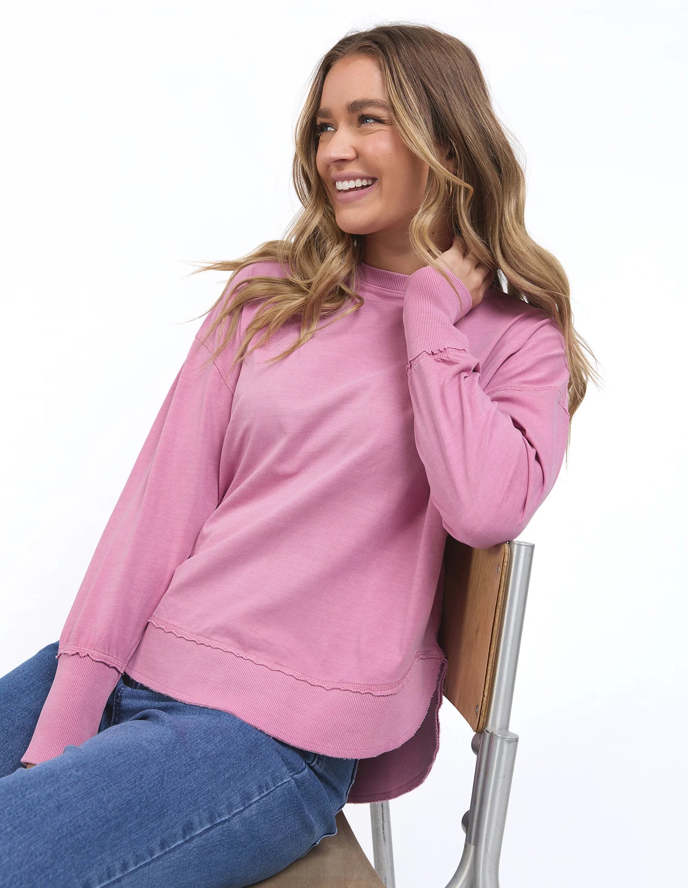 Farrah Long Sleeve - Rose Pink