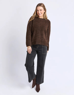 Flint Knit Crew - Coffee