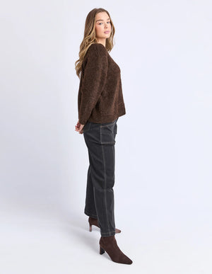 Flint Knit Crew - Coffee