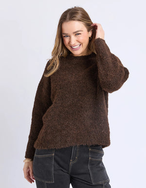 Flint Knit Crew - Coffee