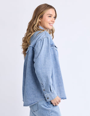 Flynn Western Shirt - Light Blue