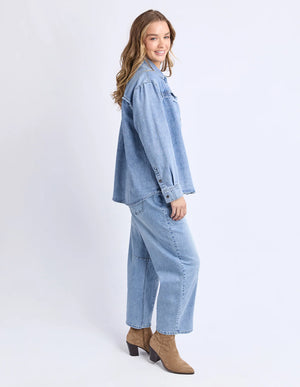 Flynn Western Shirt - Light Blue